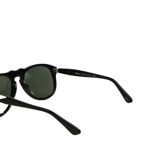 Persol PO0649 Black Green Sunglasses Unisex Classic Pilot Plastic Frame Italy - Picture 5 of 12